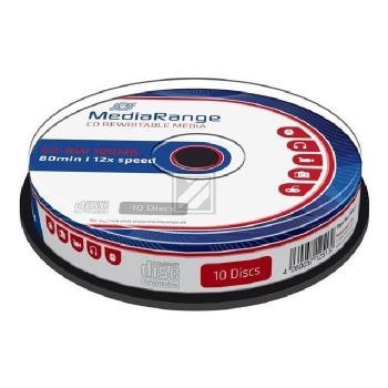 MEDIARANGE CDRW80 700MB 12x (10) CB MR235 Cake Box