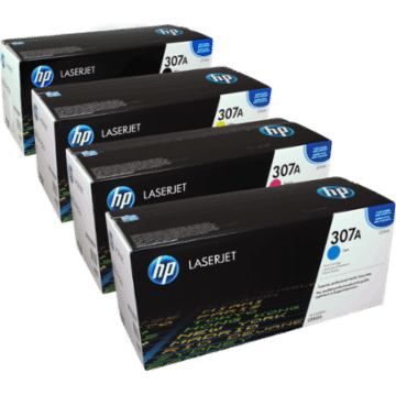 4 HP Toner CE740A-CE743A 307A Multipack BK C M Y 4-farbig