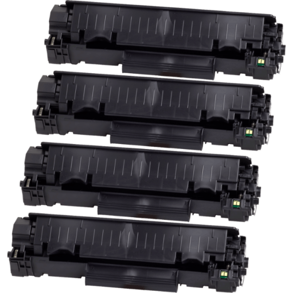 4 Alternativ Toner für HP CB436A 36A schwarz