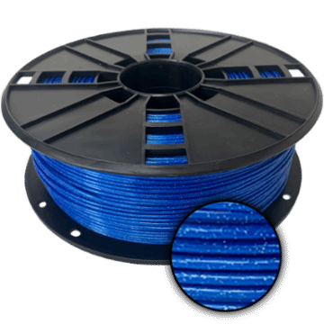 WhiteBOX 3D-Filament metallic PLA mit Glitzer blau 1.75mm 1000g Spule