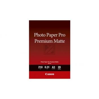 CANON Premium Matte Photo Paper A3 PM101A3 InkJet 210g 20 Blatt