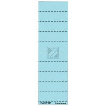 Leitz Beschriftungsschilder blau Inh.100 60 x 21 mm 120 g/qm für Alpha blanko