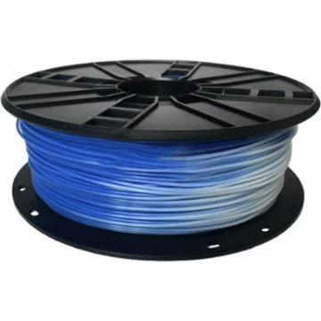 Ampertec 3D-Filament ABS Temperatur-Farbwechsel blau-weiss 1.75mm 1000g Spule