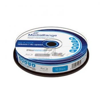 MEDIARANGE BD-R DL 50GB 6x (10) CB WEISS MR509 Cake Box tintenstrahlbedruckbar