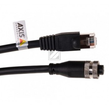 AXIS - Netzwerkkabel - M12 (W) bis RJ-45 (M) - 50 cm - CAT 5e - IEEE 802.3af/IEEE 802.3at - im Freien - für AXIS M4206, M5055, P1375, P3235, P3717, P3807, P9106, Q1785, Q1786, Q3517, Q3527, Q6054