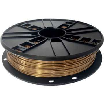 WhiteBOX 3D-Filament Seiden-PLA gold mit Perlglanz 1.75mm 500g Spule